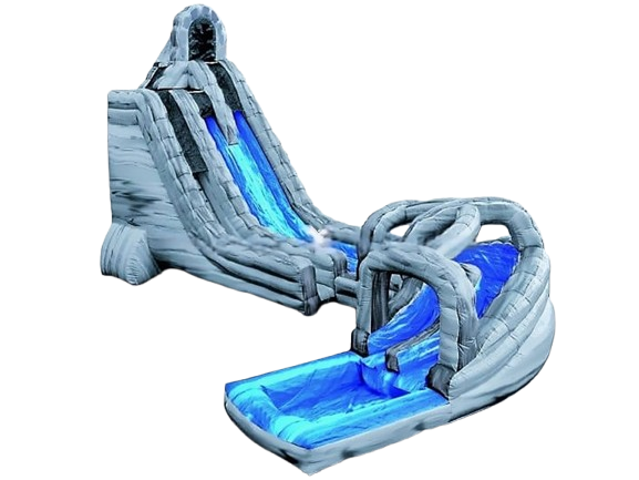 Vente château gonflable toboggan aquatique Rock twist