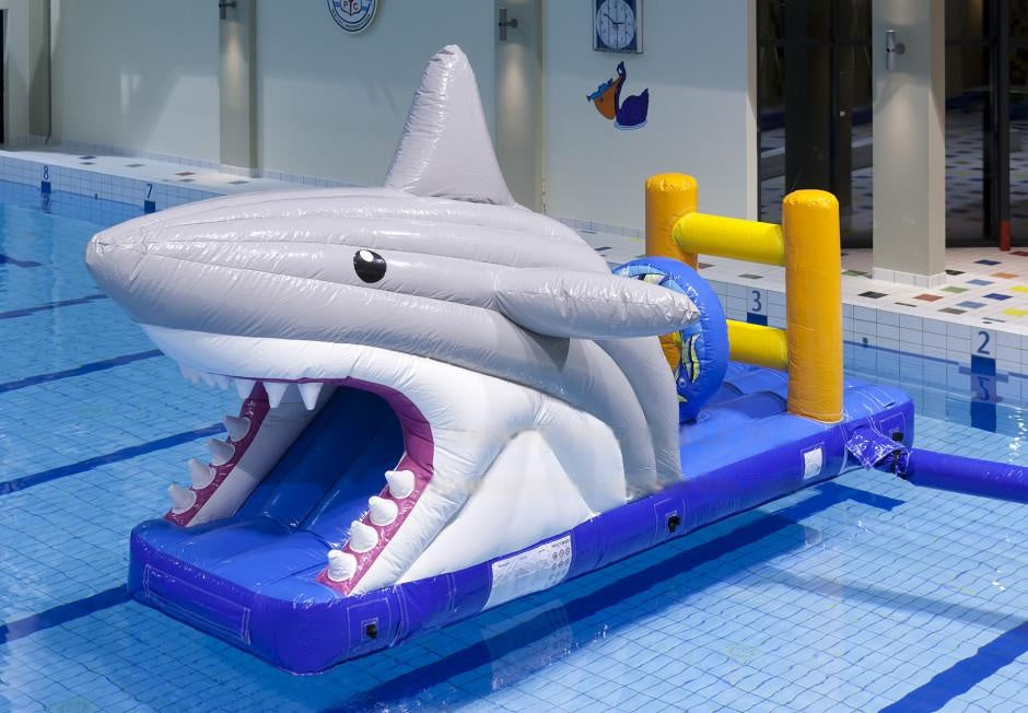 Vente module aquatique gonflable piscine requin
