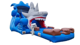 Vente château gonflable toboggan aquatique requin