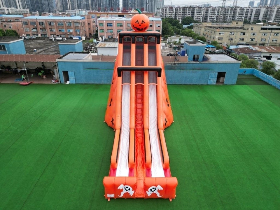 Vente château gonflable toboggan géant halloween