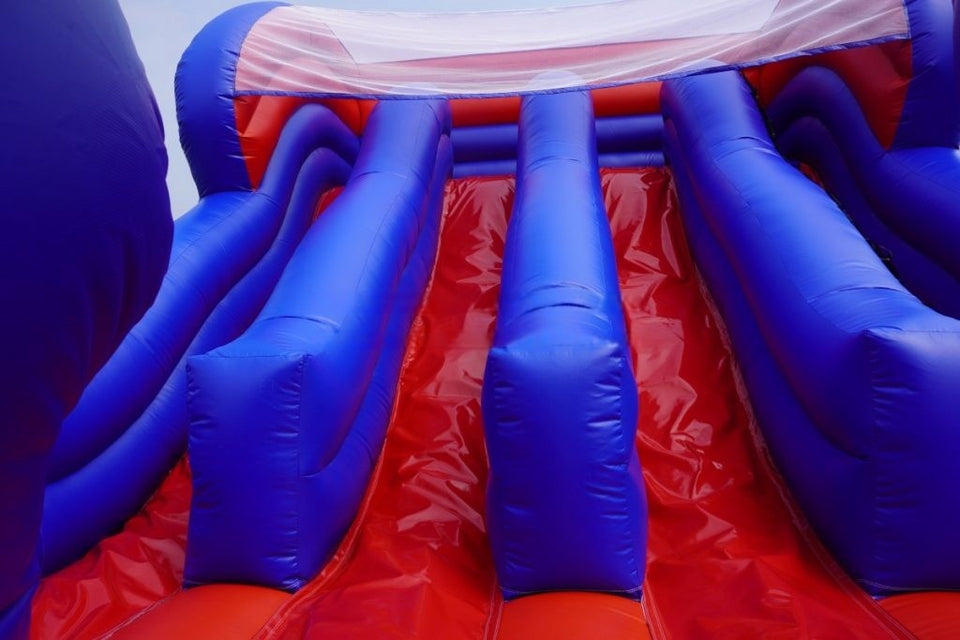Vente château gonflable toboggan Avengers Marvel