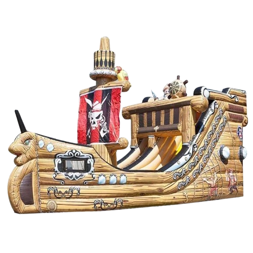 Vente château gonflable toboggan bateau pirate