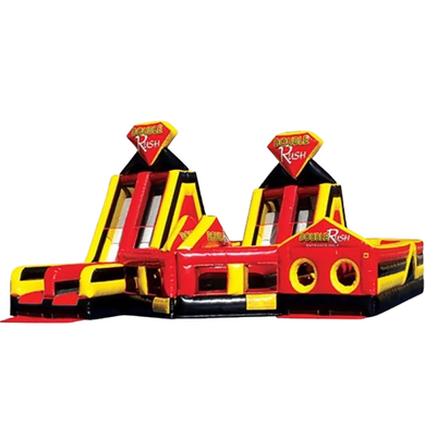 Vente château gonflable toboggan double rush