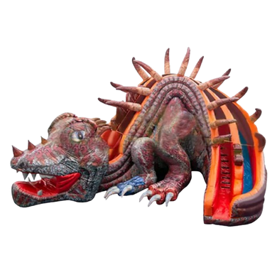 Vente château gonflable toboggan dinosaure