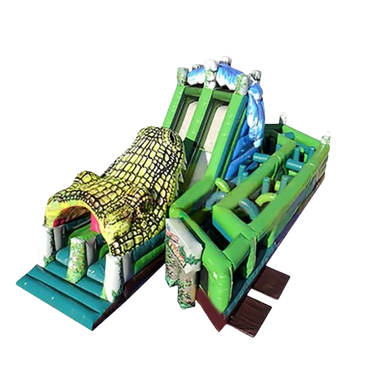 Vente château gonflable parcours d'obstacles alligator