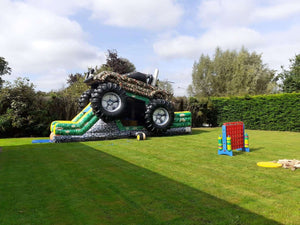 Vente Château gonflable parcours d'obstacles "Monster truck"