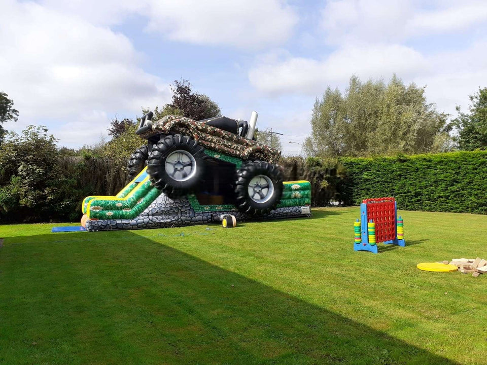 Vente Château gonflable parcours d'obstacles "Monster truck"