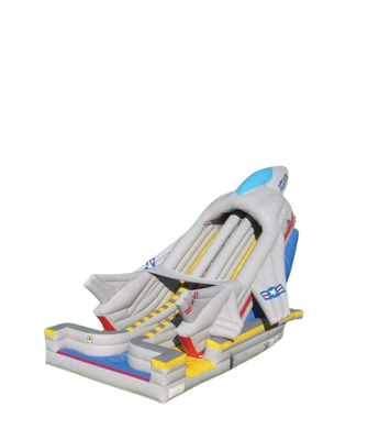 Vente château gonflable toboggan avion militaire