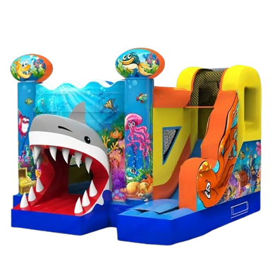 Vente château gonflable combo requin