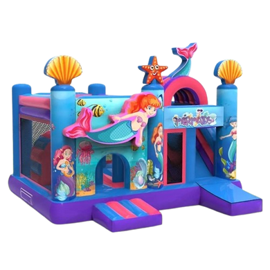 Vente château gonflable toboggan sirène