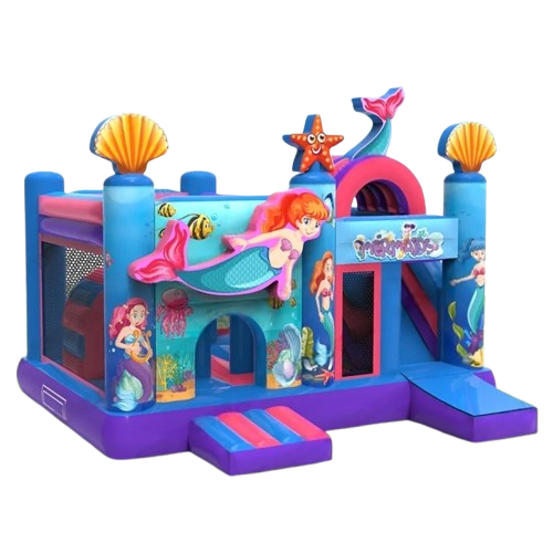 Vente château gonflable toboggan sirène