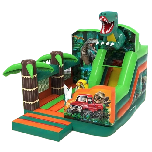 Vente château gonflable combo  dinosaure