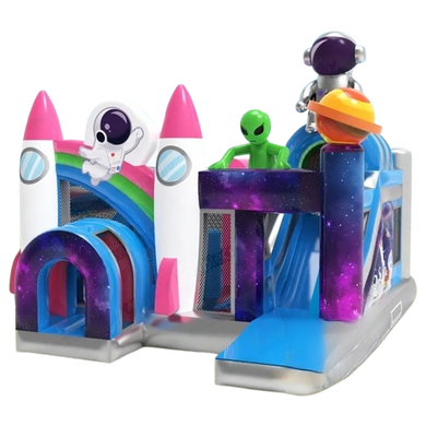 Vente château gonflable combo astronaute