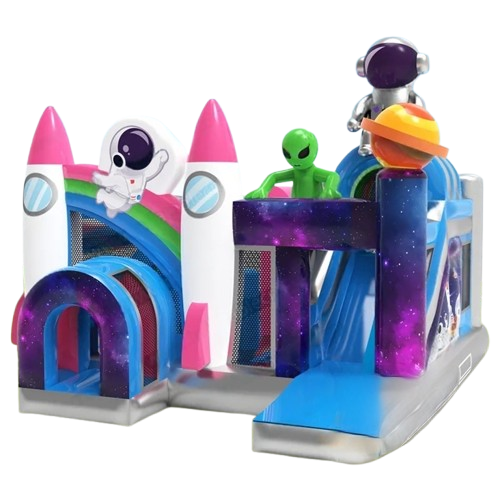 Vente château gonflable combo astronaute