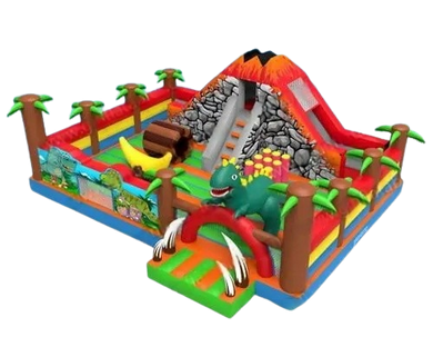 Vente château gonflable multiplay jungle volcan