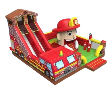Vente château gonflable multiplay pompier