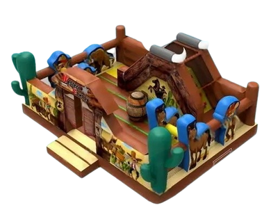 Vente château gonflable multiplay cowboy