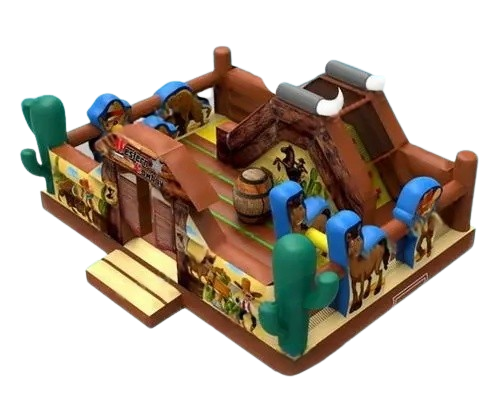 Vente château gonflable multiplay cowboy