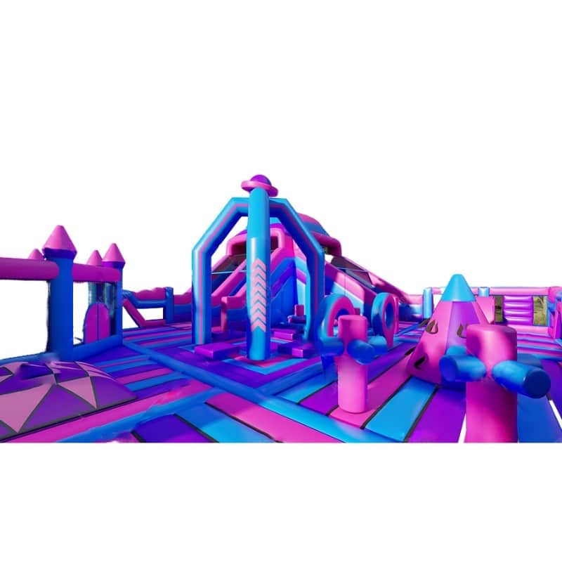 Vente château gonflable géant "purple island"