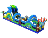 Vente château gonflable parcours d'obstacles océan