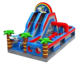 Vente château gonflable toboggan parcours surf