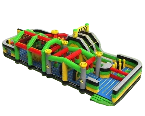 Vente château gonflable parcours d'obstacles défi challenge