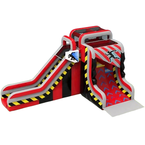 Vente château gonflable toboggan Mur warrior