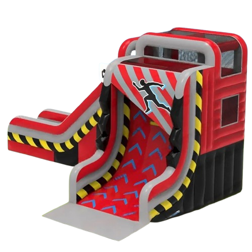 Vente château gonflable toboggan Mur warrior