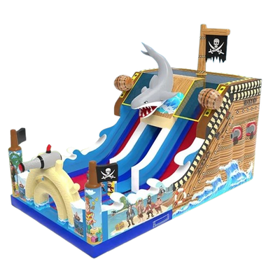 Vente château gonflable toboggan bateau pirate