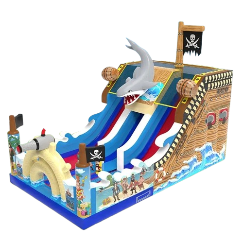 Vente château gonflable toboggan bateau pirate