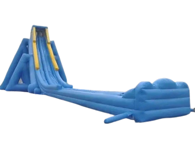 Vente château gonflable toboggan aquatique hippo