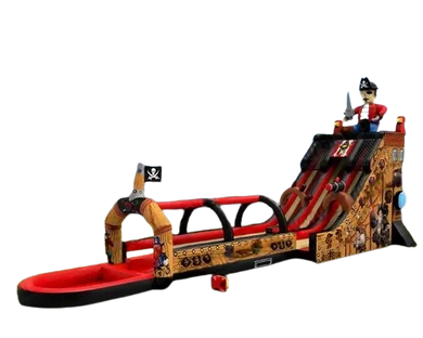 Vente château gonflable toboggan aquatique bateau pirate