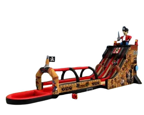 Vente château gonflable toboggan aquatique bateau pirate