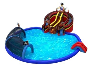 Vente château gonflable géant aquatique pirate