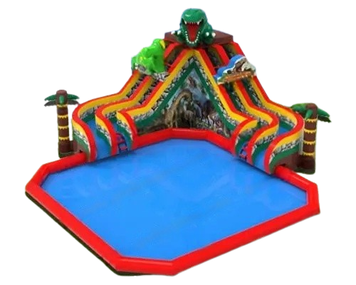 Vente château gonflable parc aquatique dinosaure