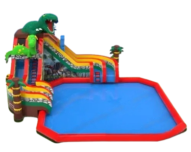 Vente château gonflable géant aquatique dinosaure