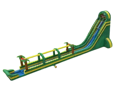 Vente château gonflable toboggan aquatique jungle