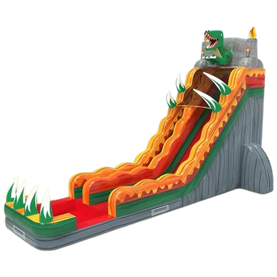 Vente château gonflable toboggan dinosaure