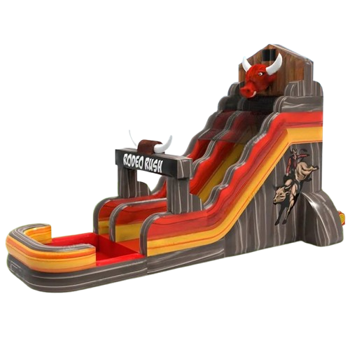Vente château gonflable toboggan Bull