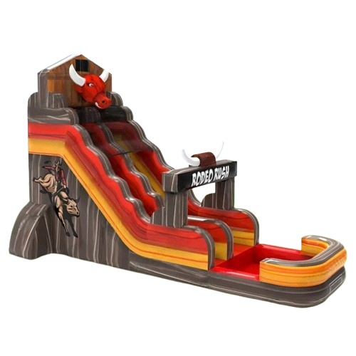 Vente château gonflable toboggan Bull