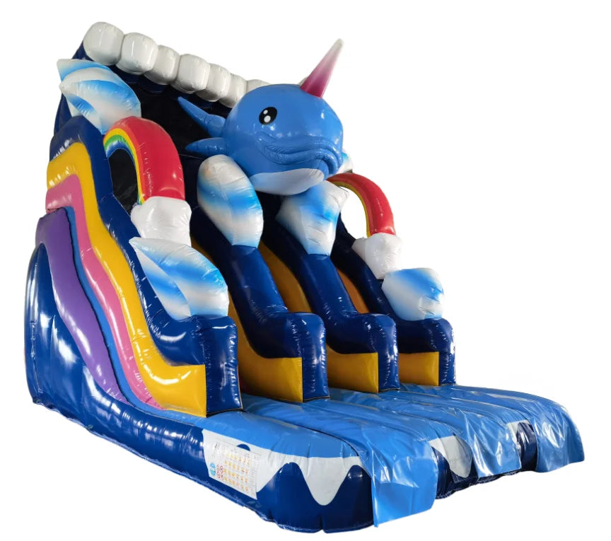 Vente château gonflable toboggan Magic océan
