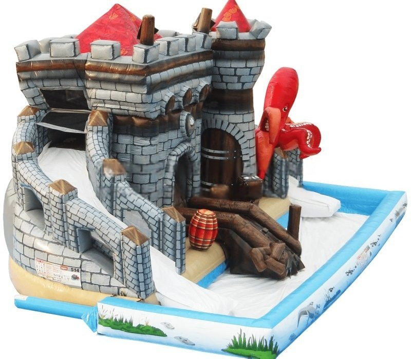 Vente château gonflable géant aquatique château fort