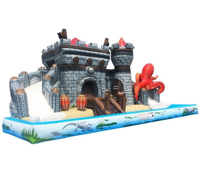 Vente château gonflable géant aquatique château fort