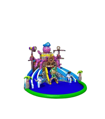 Vente château gonflable géant aquatique pirate