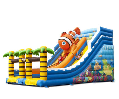 Vente château gonflable toboggan marin