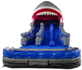 Vente château gonflable toboggan aquatique requin