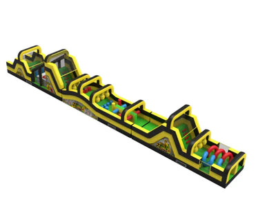 Vente Parcours d'obstacles gonflable toxique fun