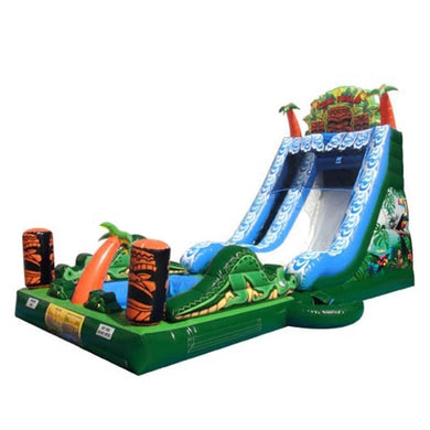 Vente château gonflable toboggan aquatique 